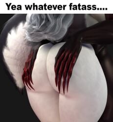 1boy 1girls 3d 3d_animation animated anthro ass ass_focus ass_grab big_ass bottom_heavy bubble_butt caption demon demon_girl fat_ass female female_focus furry furry_only gluteal_fold grabbing_another's_ass grey_hair hands_on_another's_ass hands_on_ass hellhound helluva_boss huge_ass jiggle jiggling_ass kasdaq large_ass long_hair loona_(helluva_boss) male massive_ass meme milf no_sound nude nude_female nude_male shorter_than_10_seconds tail thick_ass thick_thighs thunder_thighs video wide_hips yea_whatever_fatass_(meme)