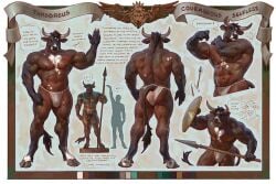 1boy abs anthro anthro_only ass back back_muscles back_view bara biceps big_ass big_biceps big_butt big_calves big_muscles big_pecs big_triceps brown_body brown_fur brown_hair buff bulge calves dialogue english_dialogue english_text flaccid flaccid_penis hairy hairy_male happy_trail height_comparison holding_object holding_spear holding_weapon horns huge_ass huge_muscles huge_thighs looking_at_viewer male male_only mammal manly mature mature_male minotaur musclegut muscles muscular muscular_anthro muscular_ass muscular_back muscular_calves muscular_male muscular_shoulders muscular_thighs naked nipples nude nude_male oc original_character pecs pectorals pointy_nails shield solo solo_focus solo_male spear standing tail talking_to_viewer tall taran_fiddler text thick_ass thick_thighs thong thong_only thunder_thighs toned toned_ass toned_back toned_body triceps underwear underwear_only white_thong white_underwear