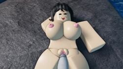 1boy 1girls 3d animated balls big_breasts black_hair breasts closed_eyes disembodied_penis enjoying female female_penetrated happy_sex longer_than_10_seconds loop male male/female male_penetrating male_penetrating_female naked_female nipples nude on_back outside penis pov pussy roblox robloxian sex shorter_than_30_seconds smile smiling sound straight sweat tagme thighs tounge_out unknown_artist vaginal_penetration video