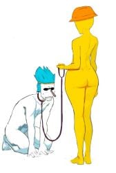 2boys ass bald big_ass big_butt big_waist blue_hair confused faggot fe_studios femboy gojojojon hat imminent_rape imminent_sex leash leash_and_collar male_only naked naked_male questionable_consent sheep_(fe_studios) sketch small_dick small_penis twink undertale undertale_au undertale_fanfiction vin_(fe_studios) white_skin yellow_skin