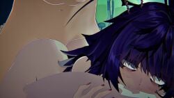 1boy 1girls 3d animated dat_ass dr.nova_(e) holding_object holding_pillow indoors light-skinned_female light-skinned_male light_skin lunalia no_sound pillow pillow_grab purple_eyes purple_hair rougenine sex tagme v4mirai video virtual_youtuber