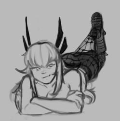 1girls ass boots female lace_pantyhose_hooked_on_heel_(meme) lamentablebeing magik_(illyana_rasputin) magik_(marvel_rivals) marvel marvel_rivals sketch stockings wip