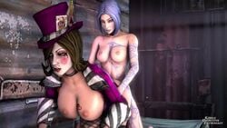 1futa 1girls 3d animated areola areolae big_breasts borderlands borderlands_2 bouncing_breasts breasts dickgirl doggy_style female from_behind futa_on_female futanari gearbox_software implied_futanari intersex kawaiidetectiveenthusiast large_ass large_breasts lipstick mad_moxxi makeup maya_(borderlands) moaning nipples sound source_filmmaker video