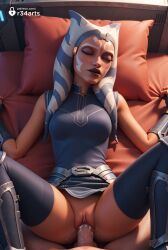 ahsoka tano from clone wars by r34arts