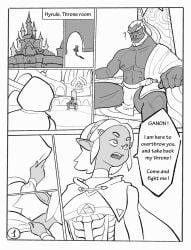 asking_for_it big_dick comic_cover comic_page comic_panel comic_strip comics cum dopalnsfw doujinshi drinking_cum fanart ganondorf hentai horny_female parody zelda_(tears_of_the_kingdom)