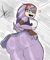1girls anthro ass bandicoot big_ass big_breasts breasts bubble_butt dat_ass fat_ass featureless_crotch female female_only furry furry_only huge_ass large_ass looking_at_viewer looking_back png sixpathoffriendship solo sonic_(series) sonic_the_hedgehog_(series) staci_the_bandicoot thick_ass thick_thighs upskirt viewed_from_below wide_hips