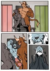 absorption absorption_vore anthro assimilation balls bearcat big_balls big_penis bovid bovine brown_body bull canine canine cock cock_vore cum dick feline furry gay goo_creature goo_transformation gray_body growth homosexual hyper_balls hyper_penis male male/male male_only male_penetrating markings merging muscle_growth muscles muscular muscular_male penetration penis penis_growth semen sex slime snow_leopard spots testicles transformation trencalos tusks veiny_penis vore