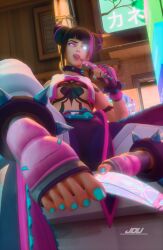 feet jdv juri_han_(cosplay) kiriko_(overwatch)