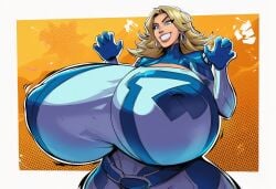 2d gigantic_breasts gigantic_butt invisible_woman_(marvel_rivals) marvel marvel_rivals nipples