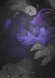 anthro balls black_body cock cock_transformation comic cum cum_in_mouth dick diphallia diphallism dragon engis_(trencalos) furry fusion gay glowing goo_creature growth halo homosexual horn hyper hyper_balls hyper_penis kissing male male/male male_only male_penetrating markings merging muscle_growth muscles muscular muscular_male penetration penis penis_growth reptile restrained semen sentient_penis sex shark size_difference slime spots testicles tongue tongue_kiss tongue_out transformation trencalos vein veiny_penis wings