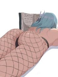 blue_hair eula_(genshin_impact) female genshin_impact girl hoyoverse video_game_character