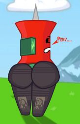 ass ass_focus battle_for_dream_island bfdi bfdia female female_only inanimate_object object_show object_show_community object_shows osc pin_(bfdi) the_power_of_two tpot upset