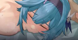 blue_hair eula_(genshin_impact) female genshin_impact girl hoyoverse video_game_character