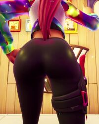 ass ass_focus big_ass fortnite leggings loserfruit rear_view screencap skin_tight standing tagme video