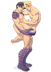 2boys anal boner broken_source commission commissioner_oc erection final_fantasy final_fantasy_viii foreskin full_body gay lifting male male_only multiple_boys muscular muscular_male nude penetration penis schizoid sex smile tattoo testicles uncensored uncircumcised yaoi zell_dincht