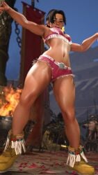 3d athletic athletic_female busty capcom female female_focus female_only hourglass_figure lily_hawk sf_screenshot street_fighter street_fighter_6 wide_hips