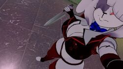 big_breasts curvy fnia holding_knife selfie thicc thick thighhighs thong top_view vest vrchat vrchat_avatar