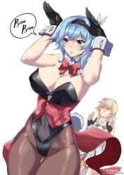 blue_hair eula_(genshin_impact) female genshin_impact girl hoyoverse video_game_character