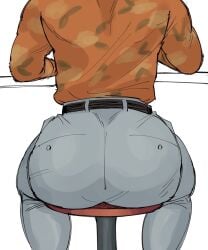 ass_focus bara_ass big_ass guy kaito_masaharu male male_ass male_only