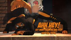 3d_(artwork) absurd_res angry anthro ass ass_up assisted_exposure big_butt bodily_fluids boom_boo_(sonic) building butt_grab butt_sniffing canid canine clothed clothing demanding diane_foxington digital_media_(artwork) dominant dominant_male dreamworks duo ears_down exposed female food forced fox fruit fur furchev ghost halloween hand_on_butt haunted_house helpless hi_res holidays house imminent_vore jack-o'-lantern jack-o'_pose male male/female mammal musk musk_clouds night ninja ninja_outfit orange_body orange_fur partially_clothed paws pivoted_ears plant pose pumpkin questionable_consent raised_tail rape sex smelly smelly_butt sniffing source_filmmaker_(artwork) spirit staring_at_ass submissive submissive_female surprised sweat sweaty_butt tail text the_bad_guys torn_clothing warrior