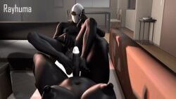 1boy 1futa 3d chubby_futa erect_nipples erect_penis feet_on_face flaccid foot_fetish footjob full-package_futa futa_on_male futanari futasub gif haydee haydee_(game) intersex male male_on_futa masturbation pov raydee rayhuma smelling_feet