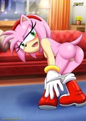 amy_rose anus ass back_view bbmbbf boots boots_only female fur mobius_unleashed nude open_mouth palcomix panties pink_fur pussy red_boots seductive_look sega solo sonic_(series) sonic_the_hedgehog_(series) tail taking_off_panties teen teen_girl teenage teenage_girl teenager vagina white_panties