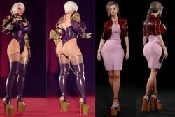 2girls 3d aerith_gainsborough bandai_namco big_ass big_breasts big_thighs breasts bust busty curvaceous curvy curvy_figure female final_fantasy final_fantasy_vii hips huge_ass huge_breasts huge_thighs isabella_valentine large_ass large_breasts large_thighs mature mature_female namco slim_waist soul_calibur square_enix thick thick_hips thick_legs thick_thighs thighs voluptuous waist wide_hips xalas