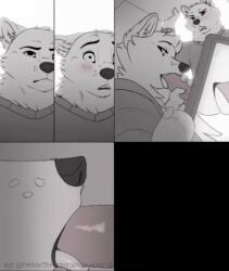 2boys 3boys against_locker blowjob blush boys_locker_room canine_penis cock comic comic_dub confronting cum_in_mouth cum_on_tongue furry gay_furry good_boy in_public inside_locker letodoesart locker_room looking_up male male_blushing male_moaning on_phone panting sheath stroking_cock submissive_male sucking_dick tagme tongue tongue_out tongue_out_blowjob video voyeur whimpering yaoi yiff