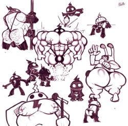 bara black_mankini bobthetanuki buff extrasizedbob male mankini sexy yaoi