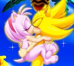 1boy amy_rose ass barefoot bbmbbf blonde_hair breasts carrying carrying_person completely_nude feet female furry furry_female gold_fur gold_hair hairband highres holding kissing leg_lock lolita_fashion mobius_unleashed nude palcomix pink_fur pink_gur pink_hair sega sex small_breasts soles sonic_(series) sonic_superstars sonic_the_hedgehog sonic_the_hedgehog_(classic) spiked_hair standing standing_sex straight super_amy super_amy_rose super_form super_sonic superpowered_sex teen teen_boy teen_girl teenage teenage_boy teenage_girl teenager toes tongue tongue_out transformation yellow_fur