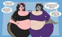 bbw big_breasts breasts cleavage female furry huge_breasts lj_caffie overweight tagme thick_thighs wide_hips