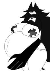 1girls big_belly big_breasts female fundamental_paper_education hyper_pregnancy hyper_pregnant miss_circle miss_circle_(fundamental_paper_education) pregnant pregnant_female x_breasts