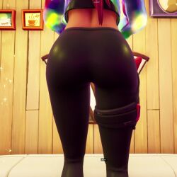 ass ass_focus big_ass fortnite leggings loserfruit no_sound rear_view screencap skin_tight standing tagme video