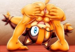1girls 2010s ;d absurd_res absurdres anus ass ass_focus badger_girl barefoot bbmbbf bent_over blue_eyes breasts brown_fur brown_hair clitoris completely_nude eyelashes feet female female_focus female_only flexible from_behind furry hair_tie hi_res highres huge_ass jungle_girl legs legs_apart long_eyelashes mobius_unleashed naked nipples nude one_eye_closed open_mouth orange_fur orange_hair palcomix perineum pussy sega small_breasts smile soles solo sonic_(series) sonic_boom spread_pussy standing sticks_the_badger sticks_the_jungle_badger sticks_the_tejon teen teen_girl teenage teenage_girl teenager thick_thighs thighs toes twintails wide_hips wink