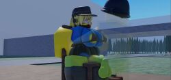 1boy 1girls 3d artist_request assault_gun_(nic) baseplate female gun male noob noob_(roblox) noobs_in_combat roblox roblox_game robloxian source_request tagme