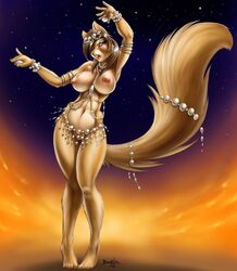 anthro_only belly_dancer canine female_fox gloria jeremy_bernal sexyfur