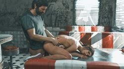 1boy 1girls 3d 3d_(artwork) adoptive_daughter age_difference aged_up apocalypse ass ass_against_crotch diner doggy_style ellie_(the_last_of_us) ellie_williams female femsub from_behind from_behind_position hands_on_hips hunched_over imminent_orgasm joel_miller looking_pleasured no_visible_genitalia nude nude_female older_male older_male_and_younger_female on_knees on_table penetration penile penile_penetration penis_in_pussy public public_exposure public_nudity public_sex public_use rikopin sex sex_from_behind shirt shirt_only shoes shoes_only the_last_of_us the_last_of_us_2 vaginal_penetration vaginal_sex