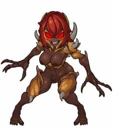 animated breasts demon demon_girl doom imp_(doom) monster monster_girl muhut solo solo_female