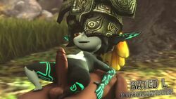 1boy 1girls 3d 720p alternate_version_available animated bad_id bad_tumblr_id dark-skinned_male dark_skin dry_humping height_difference imp_midna interracial midna outercourse rated_l shortstack sound source_filmmaker the_legend_of_zelda twilight_princess unseen_male_face video