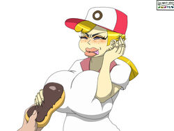 big_breasts blonde_hair disembodied_hand doughnut doughnut_girl_(billy_and_mandy) lenbasisky ponytail the_grim_adventures_of_billy_and_mandy