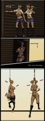 air_dancing anal angry anthro anus arrowed athletic belly blood breasts buttplug buttplug_pull_out choke choked comic cowgirl_outfit cultist curvy_female disembowelment equid equine female fit hanged hanging horse hydra imminent_disembowelment noose pop_(sound_effect) pussy rope serpent serpenteya serpentine shocked snake struggling teeth text tied tongue vagina viper vulva