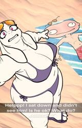 1boy big_breasts breasts crush crushed_by_ass female glasses glasses_on_head red_eyes thick_thighs toriel_(undertale) undertale