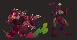 2girls bikini breasts demon demon_girl doom hell_knight_(doom) monster monster_girl pinky_(doom) rube