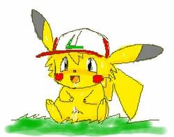 1boy ashchu cum furry male male_only nintendo pasaran penis pikachu pokémon_(species) pokemon pokemon_rgby rodent solo tail video_games