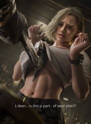 3d female female_focus grace_ashcroft jokar leon_scott_kennedy male pinup pinup_pose resident_evil resident_evil_9:_requiem tagme underboob