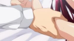 10s 1boy 1girls 2019 animated arm_grab arms_up assisted_rape bed bed_sheet bunnywalker cheating_(relationship) completely_nude female fingernails hentai_series high_ponytail holding_another's_wrist implied_sex long_hair lying mind_control missionary on_back on_bed ponytail rape red_hair restrained saimin_seishidou shinohara_misaki shiny_skin shirt straight t-rex_(animation_studio) tagme white_shirt