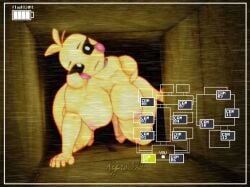 3d breasts camera_view five_nights_at_freddy's fnaf fnaf2_location fnaf_2 robot solo toy_chica_(fnaf)