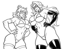 2026 2girls agents_of_atlas ami_han big_ass big_breasts big_thighs black_and_white black_cat_(marvel) black_cat_(marvel_rivals) breasts color_request curvaceous curvy curvy_figure digital_media_(artwork) felicia_hardy female female_torso hips huge_ass huge_breasts huge_thighs large_ass large_breasts large_thighs light-skinned_female light_skin marvel marvel_comics marvel_rivals mature mature_female pixiqueenie sketch slim_waist spider-man_(series) thick thick_hips thick_legs thick_thighs thighs voluptuous waist white_fox_(marvel) white_fox_(marvel_rivals) wide_hips work_in_progress