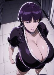 1girls ai_generated alternate_ass_size alternate_body_type alternate_breast_size alternative_bust_size beautiful beauty below_view bleach bleach:_the_thousand-year_blood_war breasts breasts_bigger_than_head cleavage clothed clothing dark_purple_hair elisabeth_cheria female female_focus female_only from_below gigantic_breasts high_quality high_resolution huge_breasts hyper hyper_breasts kurotsuchi_nemu large_breasts long_hair massive_ass massive_breasts massive_thighs massive_tits mommy mommy_milker mommy_milkers open_clothes open_eyes patreon patreon_username purple_eyes purple_hair sexy_body smooth_skin solo solo_female solo_focus stretched_clothing sweet tight_clothing voluptuous
