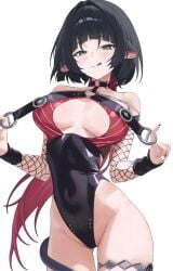 alternate_costume animal_ears female jane_doe_(nocturne_of_light)_(zenless_zone_zero) jane_doe_(zenless_zone_zero) long_hair mouse_ears mouse_girl mouse_tail official_alternate_costume rat_ears rat_girl rat_tail zenless_zone_zero